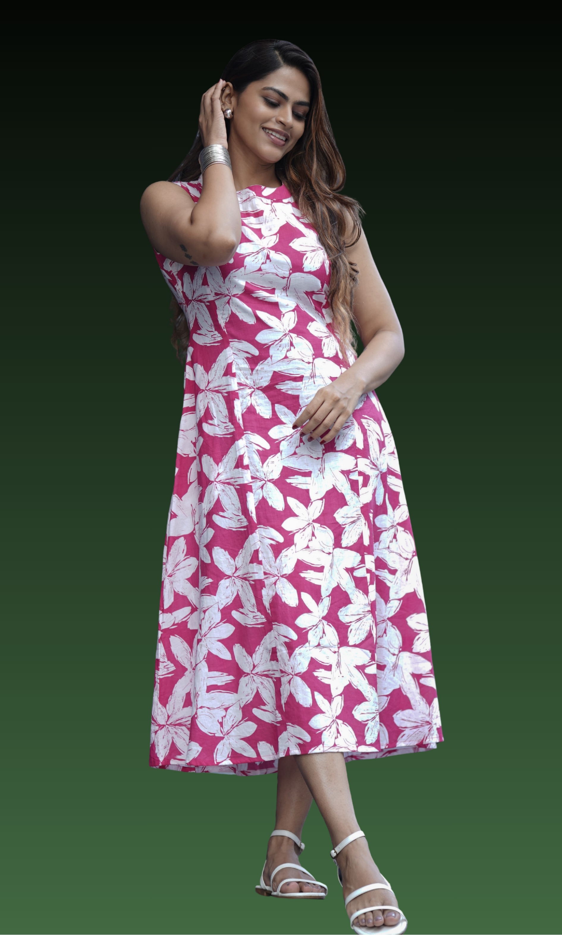 Cotton Sleeveless Frock