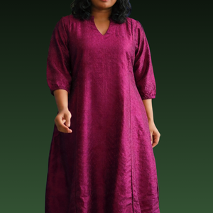 Vichitra Silk Dress